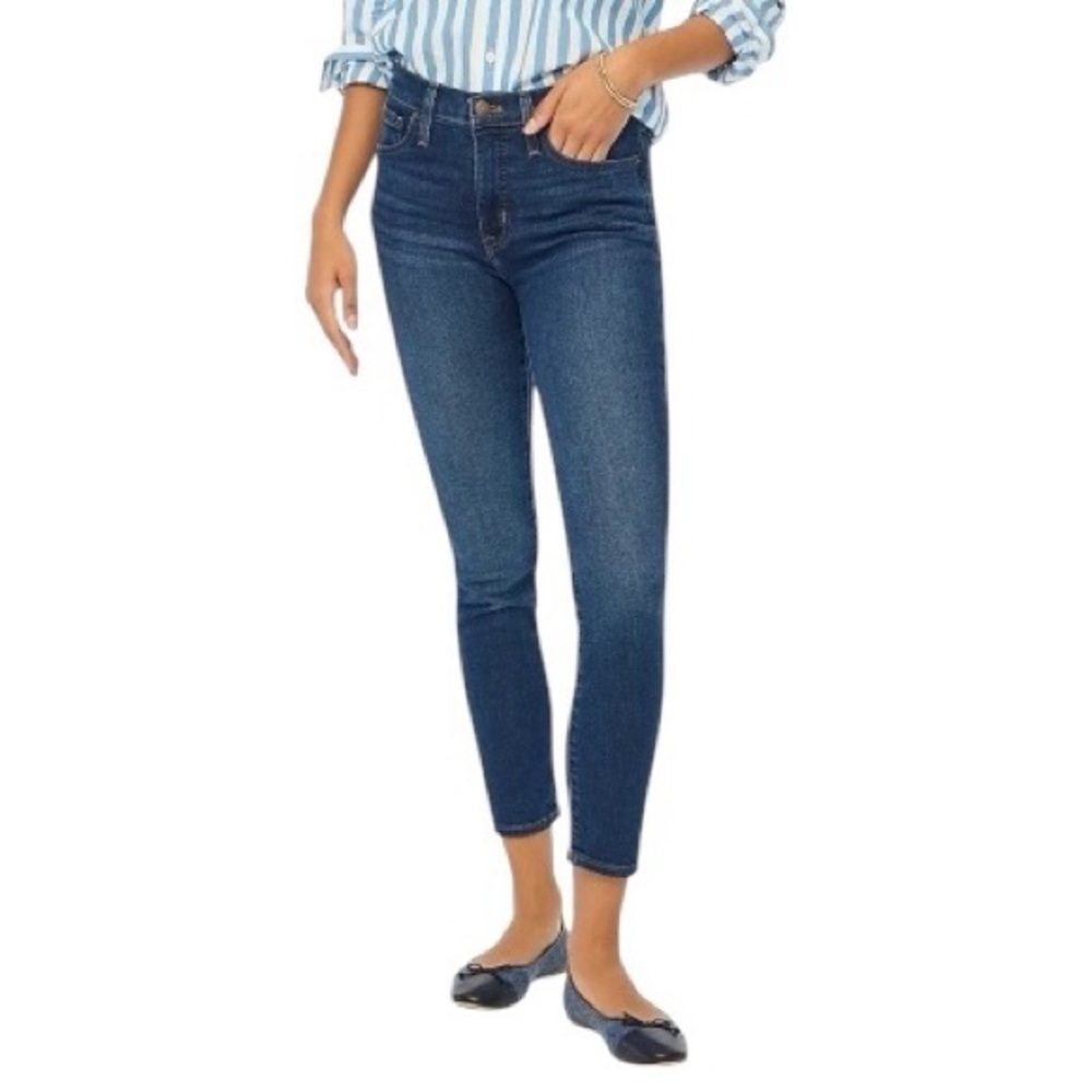 J. Crew 9" Mid rise Skinny Perfect Classic Blue Women's Jeans NWOT 27